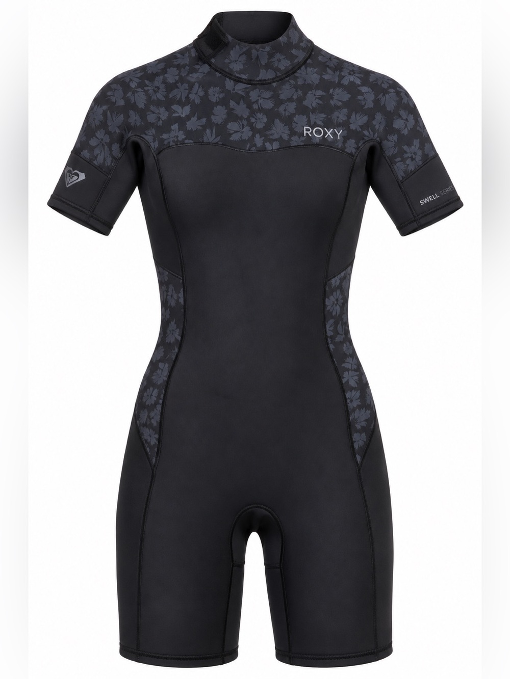 NWT ROXY Women’s 2mm Swell Series Short Sleeve Back Zip Springsuit Wetsuit Size